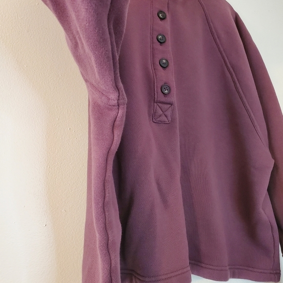 Madewell Make Weekends Longer Oversized Cropped Button Sweater Size Large - Picture 3 of 13